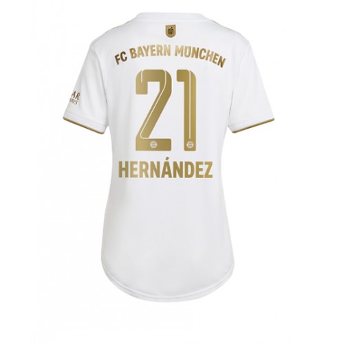 Bayern Munich Lucas Hernandez #21 Bortedrakt Kvinner 2022-23 Kortermet Bayern Munich Lucas Hernandez #21 Bortedrakt Kvinner 2022-23 Kortermet